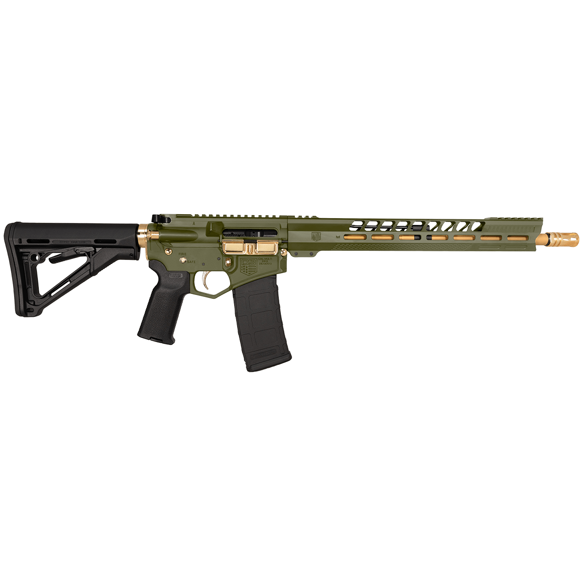 Diamondback Firearms DB15 OD Green/Gold DB175AK801 223/5.56 30 Rnd 16 in
