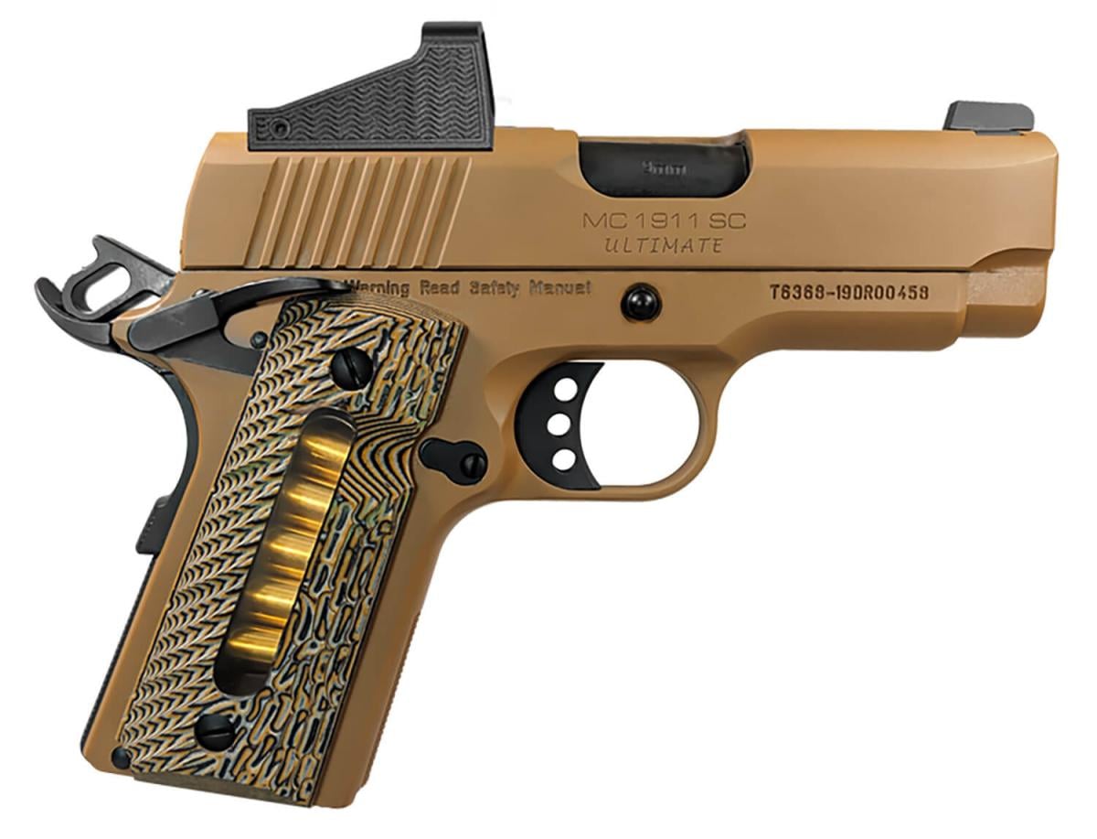 European American Armory MC1911 SC Ultimate FDE 390049 45 ACP 6 Rnd 3.4"
