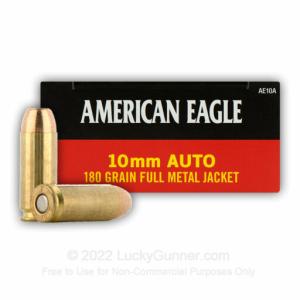 Federal American Eagle 10mm Auto Ammunition 1000 Rounds FMJ 180 Grains AE10A AE10A