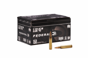 Federal Black Pack 5.56x45mm NATO Ammo 55 Grain Full Metal Jacket Case of 600 (4 Boxes of 150) 50004544705754 Free Shipping