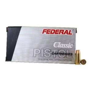 Federal Classic Ammo .45 ACP Jacketed Hollow Point, 230 Grain, 850 fps, 50 Round Box
