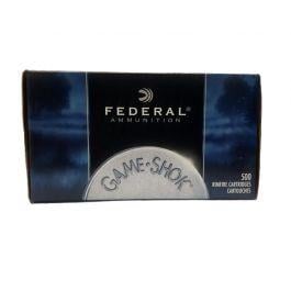 Federal Game-Shok Ammunition 22 Long Rifle High Velocity 38 Grain Plated Lead Hollow Point Box of 500 (10 Boxes of 50)