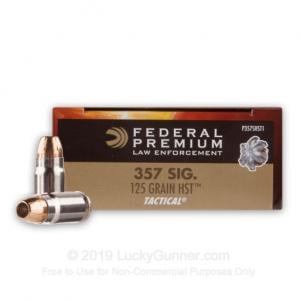 Federal HST .357 SIG 125gr 50 Round Box P357SHST1 P357SHST1