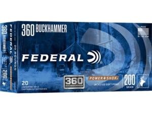Federal Power-Shok 360 BHMR 200 gr JSP 20rds Rifle Ammo for Maximum Impact - 360BHBS