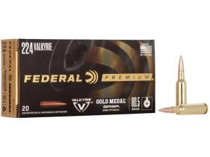 Federal Premium Gold Medal Berger Ammunition 224 Valkyrie 80.5 Grain Berger Open Tip Match - 513057 GM224VLKBH2