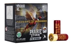 Federal Premium Prairie Storm FS Steel Upland Shotshells - 12 Gauge - #4 - 2.75'' - 25 Rounds