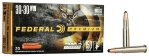 Federal Premium Vital Shok Trophy Copper Rifle Ammo - 150 Grain - 30-30 Winchester - 20 rounds