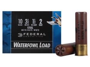 Federal Speed-Shok Ammunition 10 Gauge 3-1/2 1-1/2 oz Non-Toxic Steel Shot - 949011" WF107 2