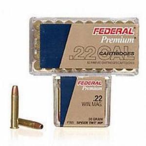 Federal V-Shok .22 WMR Ammunition 3000 Rounds 30 Grain Speer TNT Hollowpoint 2,200 Feet Per Second P765