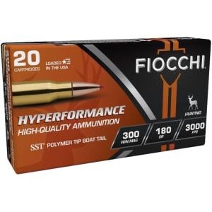 Fiocchi Extrema Centerfire Rifle Ammo - .300 Winchester Magnum - 180 Grain - 20 Rounds