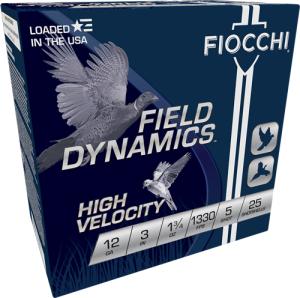 Fiocchi High-Velocity Hunting Load 12 ga 3" MAX 1 3/4 oz #5 1330 fps - 25/box