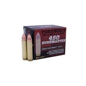 Fort Scott Munitions 450 BUSHMASTER 250 Grain Centerfire Rifle Ammunition 20 Rounds 450BM-250-SCV1