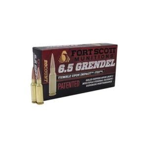 Fort Scott Munitions 6.5 Grendel 123 Grain Copper Solid Brass Cased Centerfire Rifle 20 Rounds