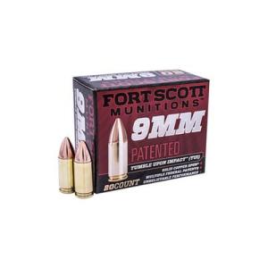 Fort Scott Munitions 9MM 80 Grain Centerfire Pistol Ammunition 20 Rounds 9MM-080-SCV