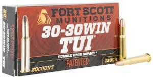 Fort Scott Munitions TUI .30-30 Win 130 Grain Centerfire Rifle Ammo