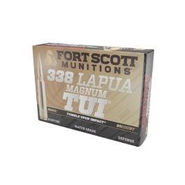 Fort Scott Munitions Tumble Upon Impact .338 Lapua Magnum 250 gr SBS 20rds Rifle Ammo for Maximum Effectiveness - 338250SBV1