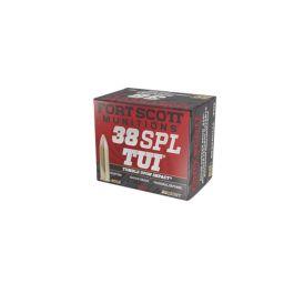 Fort Scott Munitions Tumble Upon Impact .38 Special 80 gr SCS 20rds Handgun Ammo for Enhanced Effectiveness - 38SPL080SCV