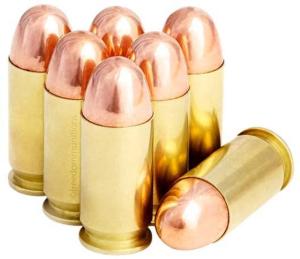 Freedom Munitions .45 ACP 200 Grain Round Nose Brass Cased Pistol Ammo, 50 Rounds, FM45R200N FM45R200N