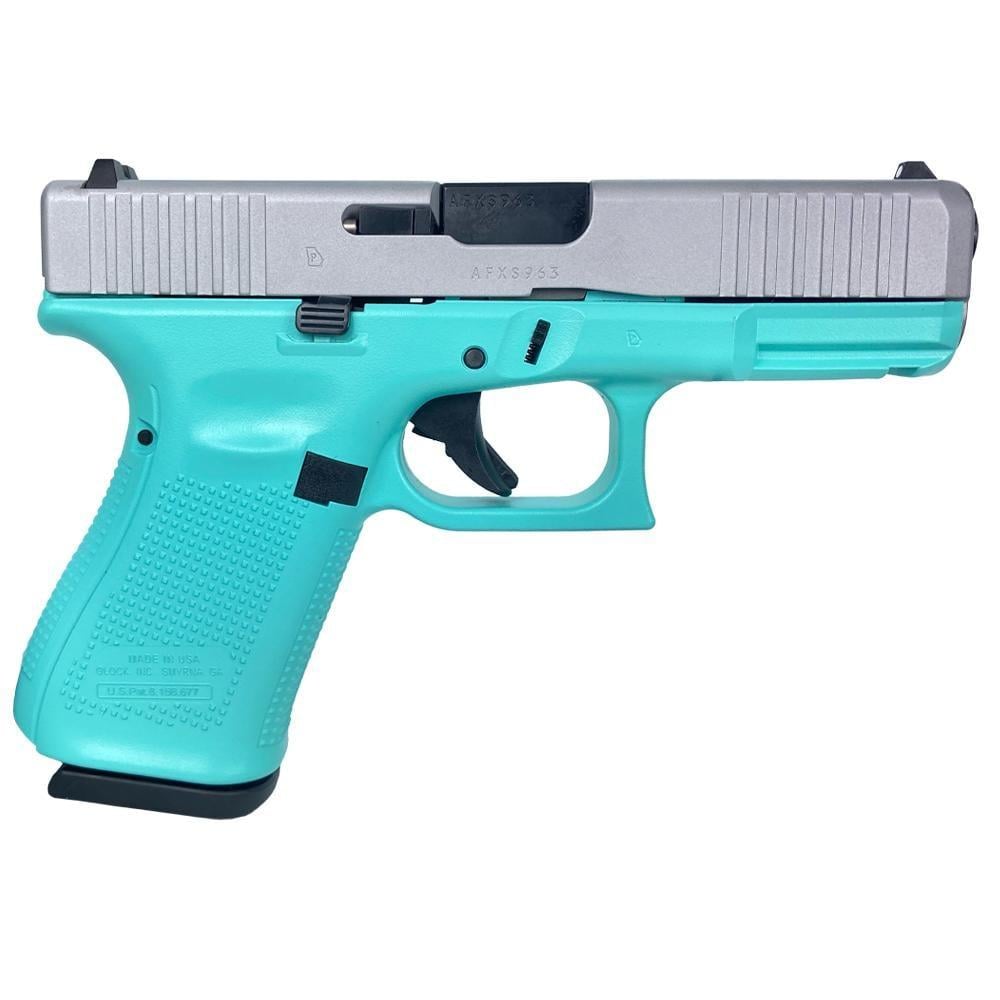 Glock 19 Gen 3 Tiffany Blue / Silver GLPI19502TFCSS 9mm 15 Rnd 4.02 in