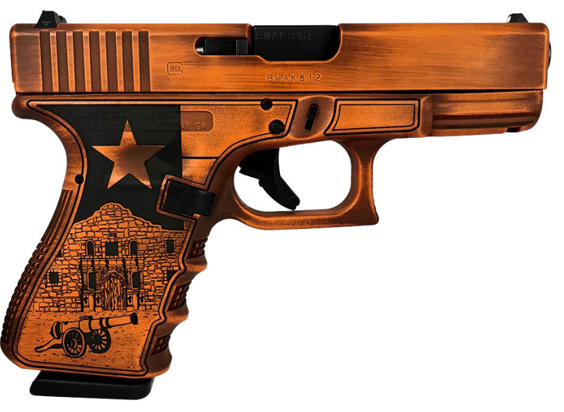 Glock 19 Gen 3 USA Texas Orange GLUI19502TXO 9mm 15 4.01"