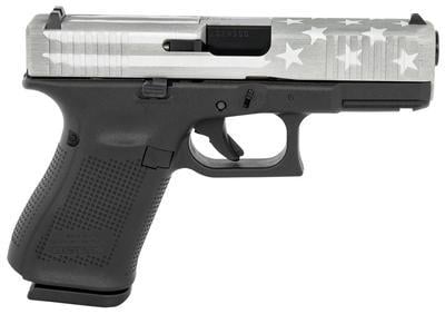 Glock 23 Gen 5 Compact Gray Battle Worn Flag Cerakote UA235S204-BWFS 40 S&W 13 4.02"