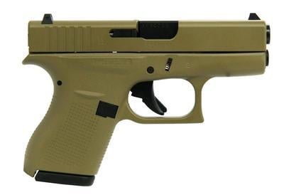 Glock 42 Flat Dark Earth GLUI4250204FDE 380 ACP 6 3.25"