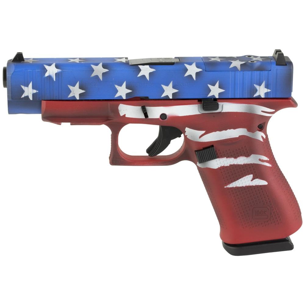 Glock 48 Red White Blue BW Flag PA4850204FRMOSRWBBWF 9mm 10 4.17"