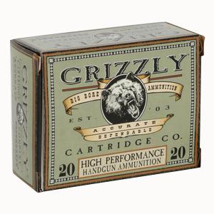 Grizzly Cartridge 45 ACP Ammunition 45 Auto 230 Grain Jacketed Hollow Point Pistol Ammo 20 Rounds