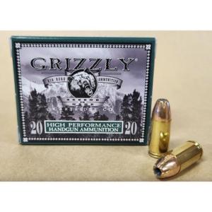 Grizzly Cartridge 9mm Luger High Performance Handgun Ammunition 124 Grain JHP 1200 fps 20 Rounds