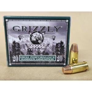 Grizzly Cartridge 9mm Luger +P Ammo Bear Load 147 Grain FMJ-FP 1125 fps 20 Rounds