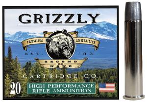 Grizzly Cartridge High Performance Rifle 45-70 Government +P Ammo 405 Grain Bonded Flat Nose Box of 20