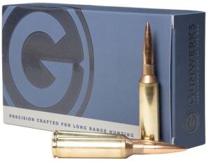 Gunwerks 300 PRC 215 Grain Berger Hybrid Rifle Ammo, 20 Rounds, AY-M6046 AYM6046