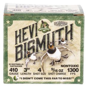 HEVI-Shot .410 Gauge Ammunition, 25 Rounds Bismuth #4 - HS19004