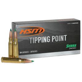 HSM Ammunition Tipping Point 2 6.5x55mm Swedish 140 gr SST 20rds Rifle Ammo for Precision Shock Performance - 7A65X559N