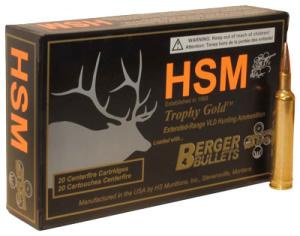 HSM Trophy Gold .257 Weatherby Magnum 115 Grain Centerfire Rifle Ammo