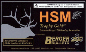 HSM Trophy Gold Centerfire Rifle Ammo - .300 Remington Ultra Mag - 185 Grain - 20 Rounds