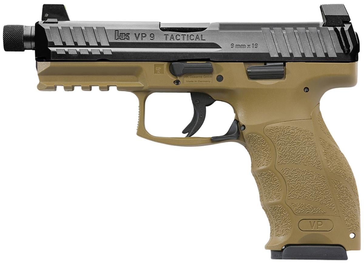 Heckler & Koch VP9 Tactical Flat Dark Earth 81000774 9mm 17 + 1 4.7"