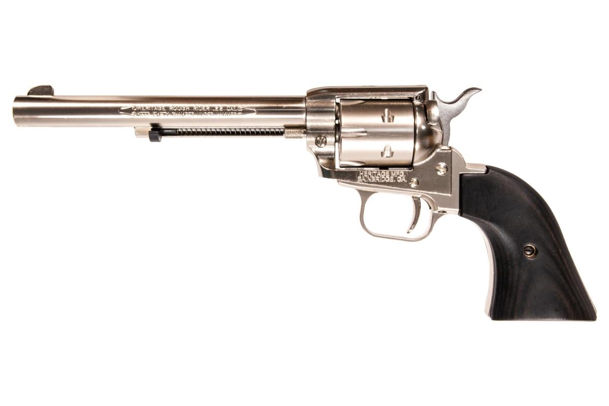 Heritage Rough Rider Nickel RR22NI6BW 22 LR 6 6.5"