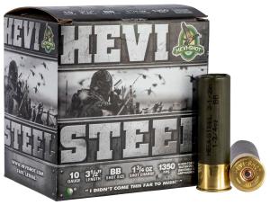 Hevishot 61088 Hevi-Steel 10 Gauge 3.5" 1 3/4 oz BB Shot 25 Bx/ 10 Cs