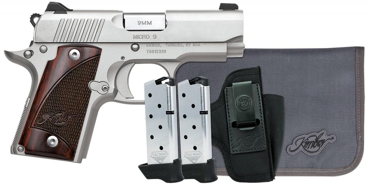 Kimber Micro 9 RTC Bundle Stainless 3300250 9mm 7 3.15"