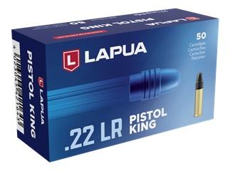 LAPUA .22 LR PISTOL KING RIMFIRE AMMUNITION - BOX 50 RDS