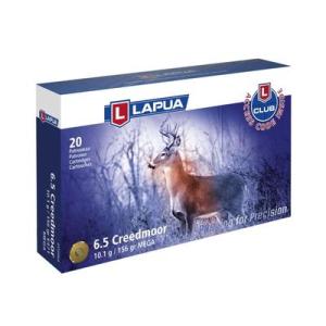 Lapua Rifle Ammuntion 6.5 Creedmoor 156gr Mega SP 20/ct