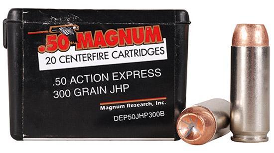 Magnum Research Handgun Ammunition .50 AE 300 gr JHP  20/box