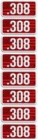 Mtm Ammo Caliber Labels 8pk .308 CL308