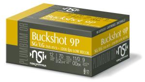 NobelSport Law Enforcement, 12 Gauge, 2 3/4" Shells, 00 Buckshot, Low Recoil, 10 Rounds