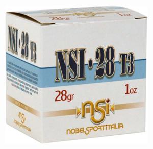 Nobel Sport 28 T3 Shotshells 28 ga 2-3/4" 1 oz 1205 fps #8 25/ct