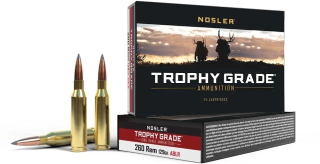 Nosler 260 Rem 129gr ABLR Centerfire Rifle Ammunition - 20rd BOX