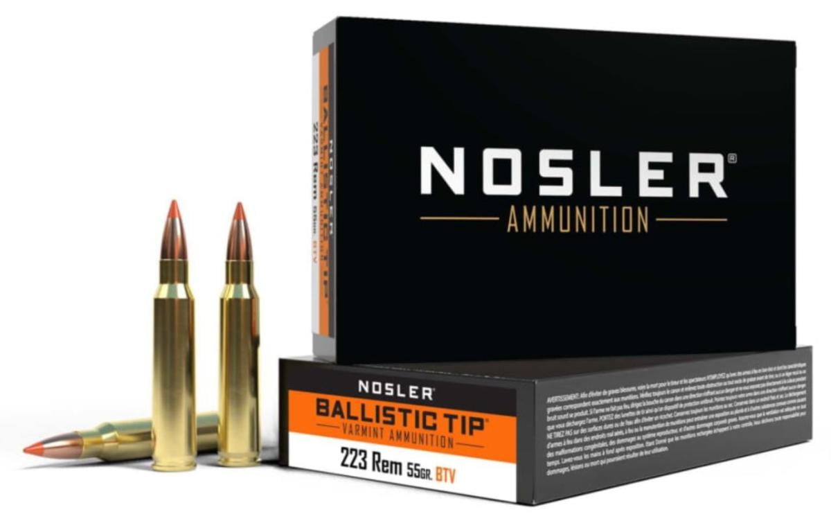 Nosler 55 gr Ballistic Tip .223 Remington Ammunition, 20 Rounds - 61025