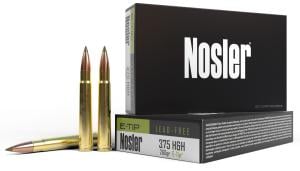 Nosler E-Tip Rifle Ammunition .375 H&H 260gr E-Tip 2163 fps 20/ct