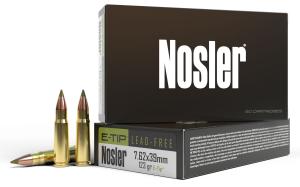 Nosler E-Tip Rifle Ammunition 7.62x39mm 123gr E-Tip 2350 fps 20/ct